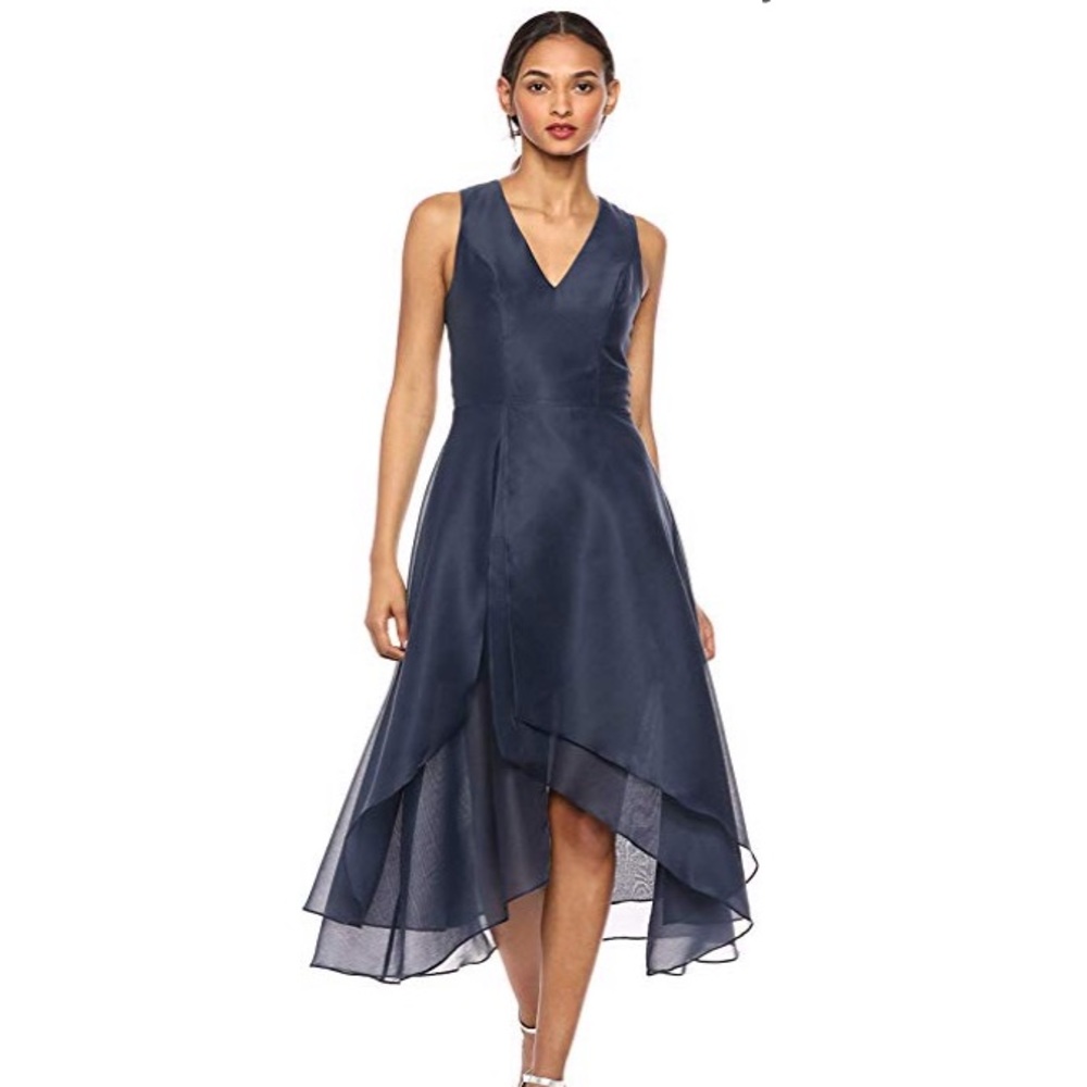 keepsake // navy blue layered party dress